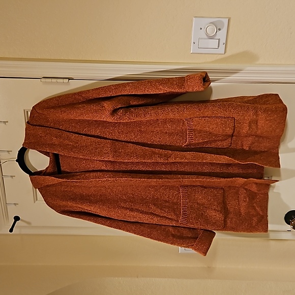 Chic Soul Sweaters - Chic Soul/Zenana NWOT Rust colored hooded Cardigan Size 1x
